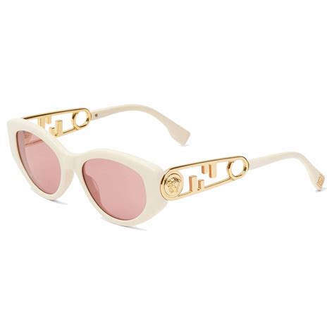 white fendi sunglasses.